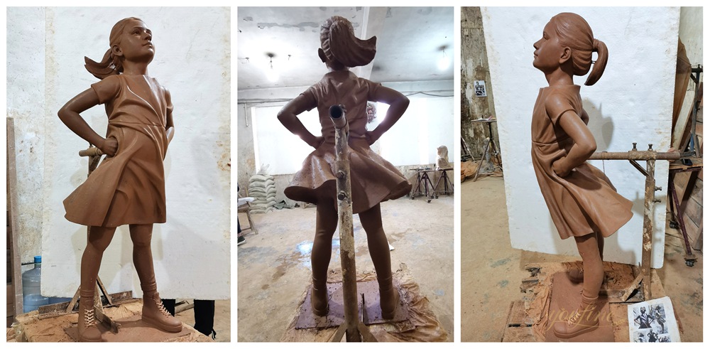 Clay Model of Fearless Girl Statue