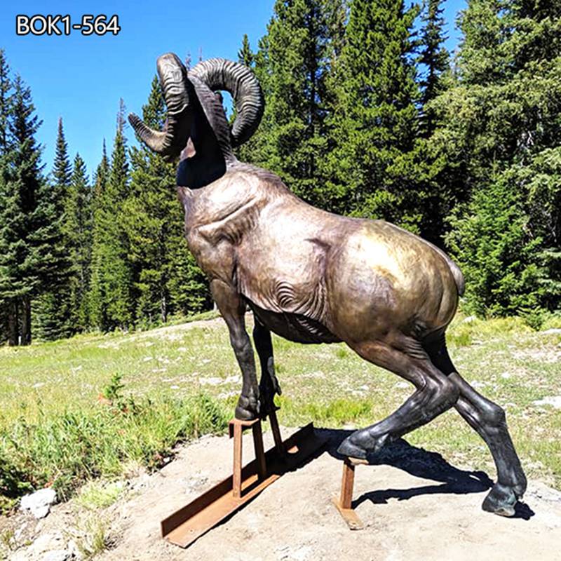 Bronze Big Horn Sheep statue