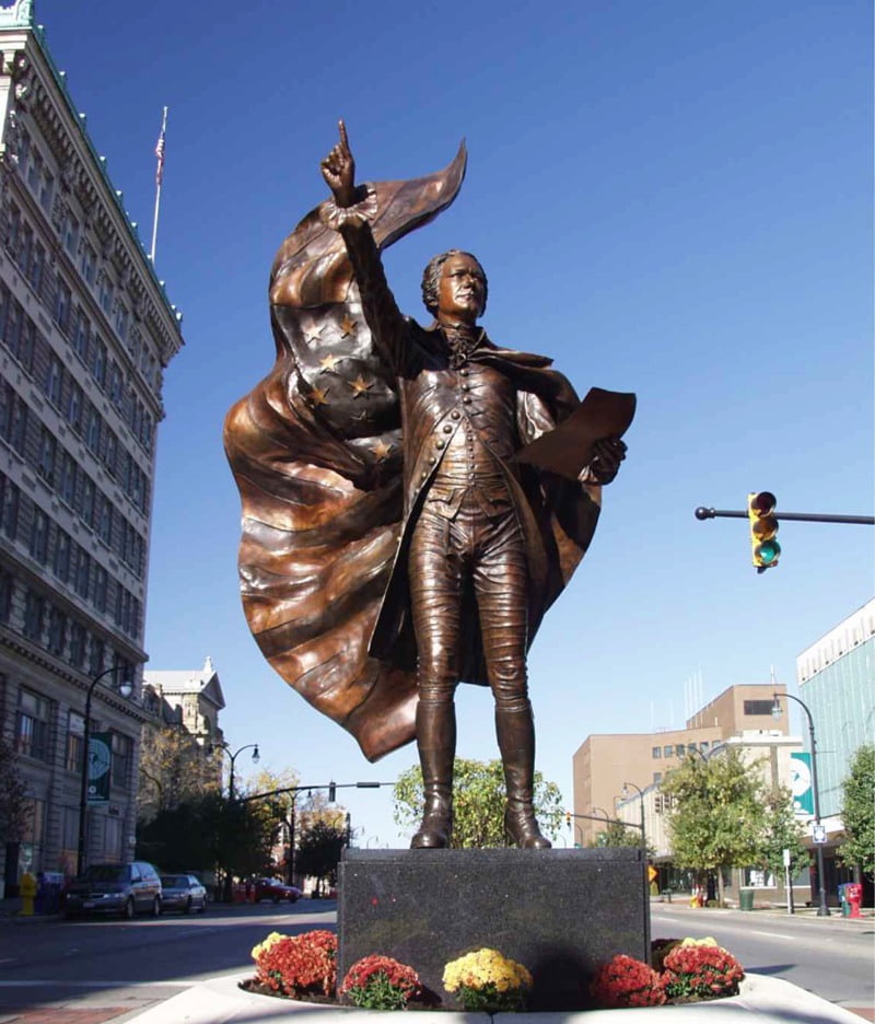 Bronze Monument Statue of Alexander Hamilton