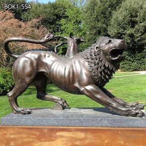 Bronze Greek Chimera of Arezzo Statue Mythology Art Replica BOK1-554