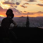 Fearless Girl Bronze Statue Silhouette at Sunset feedback