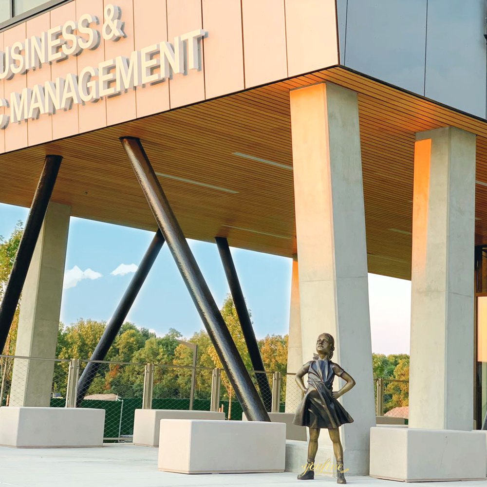 Fearless Girl Statue at University Business School