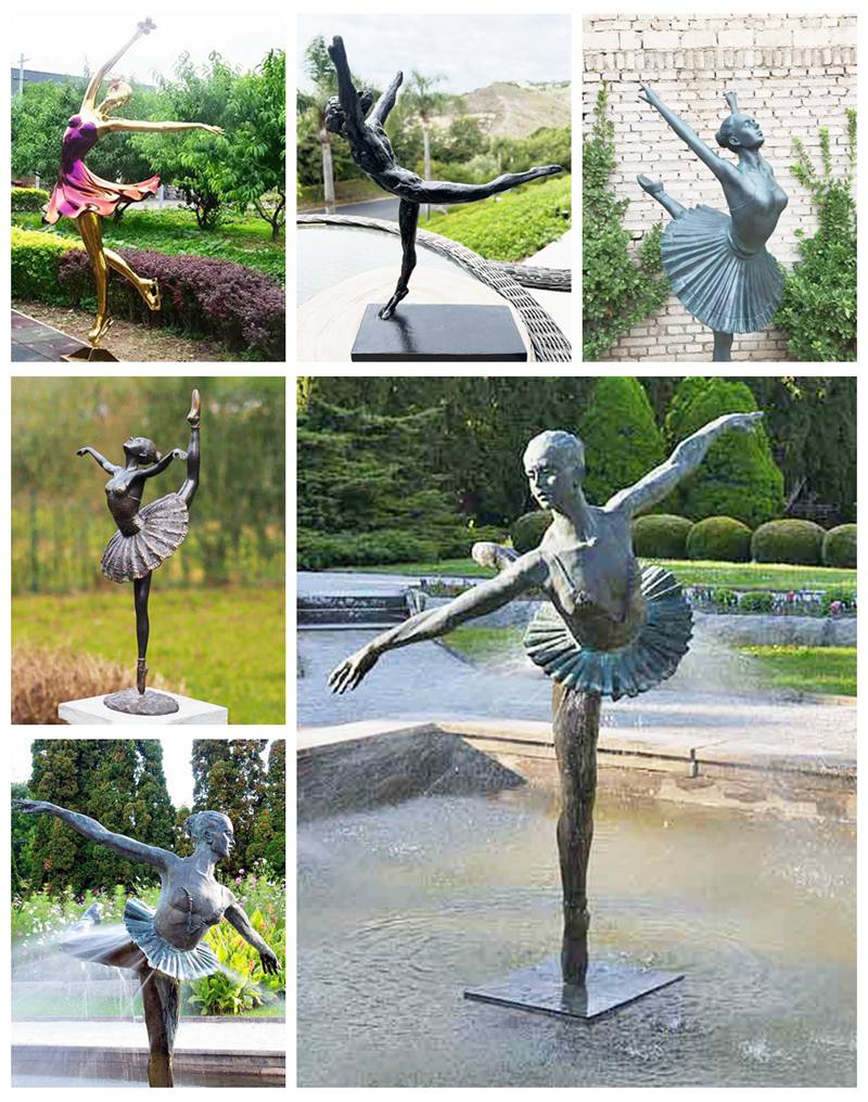 Beautiful Custom Made Bronze Ballet Girl Statue Designed for Sale BOKK-564 - Bronze Children Statues - 6