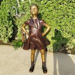 High-Fidelity Fearless Girl Bronze Replica