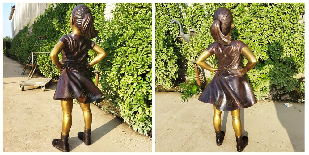 Multi-Angle Views of Bronze Fearless Girl