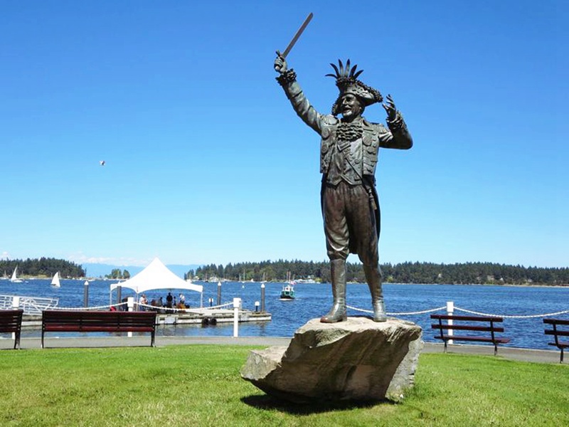 Famous Bronze Pirate Captain Statue Frank James Ney Art - Bronze Famous Sculpture - 1