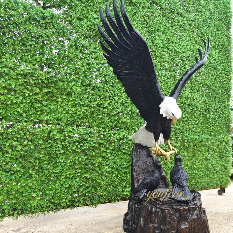 Returning Home Bronze eagle Statue