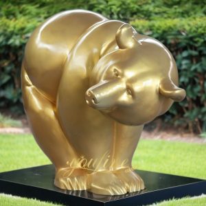 Life Size Modern Bronze Bear Sculpture Art Factory Price Outdoor Decor