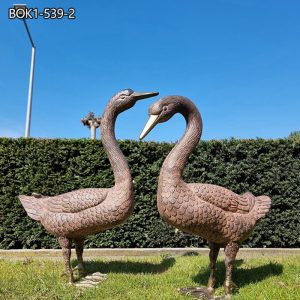 Antique Lifesize Bronze Goose Statue for Sale BOK1-539