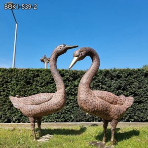 Antique Lifesize Bronze Goose Statue for Sale BOK1-539