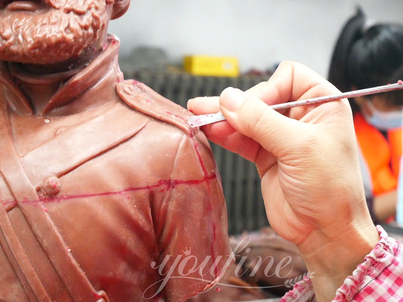 bronze statue Wax Mold Chasing