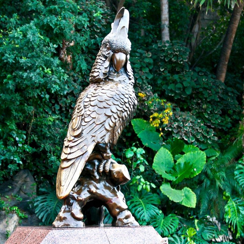 bronze statue parrot cost