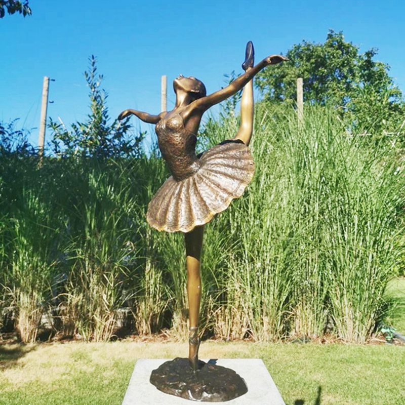 Beautiful Custom Made Bronze Ballet Girl Statue Designed for Sale BOKK-564 - Bronze Children Statues - 3