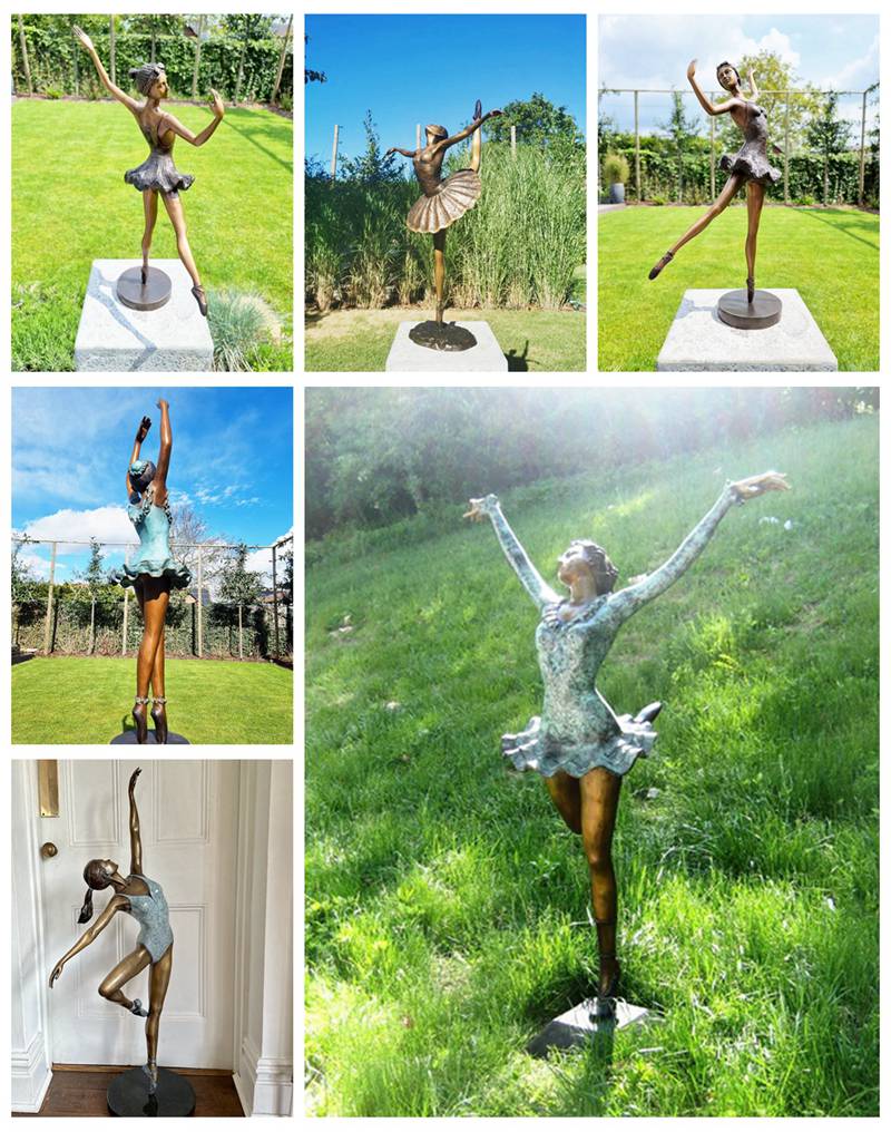 Beautiful Custom Made Bronze Ballet Girl Statue Designed for Sale BOKK-564 - Bronze Children Statues - 4