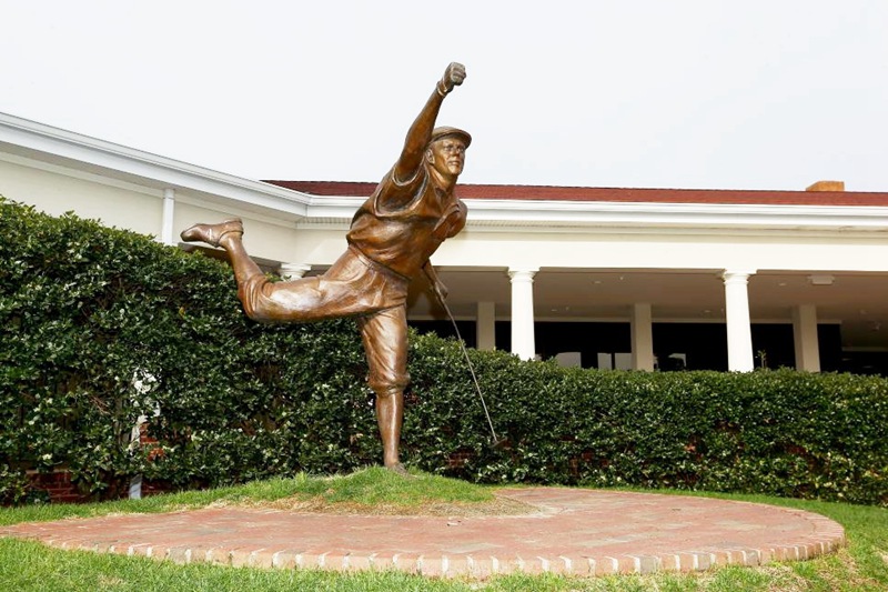 life size golfer statue