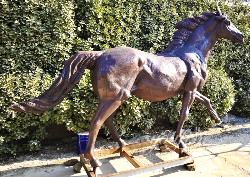 Two Bronze Lifesize Running Horse Statue BOK1-137 - Bronze Horse Statues - 7
