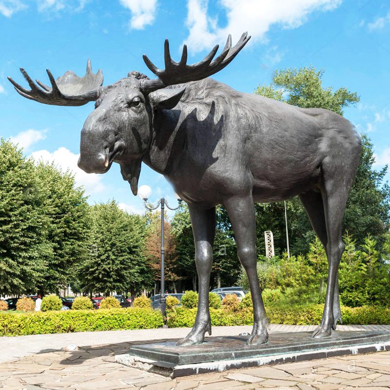  Life Size Bronze Deer Statues -  - 4