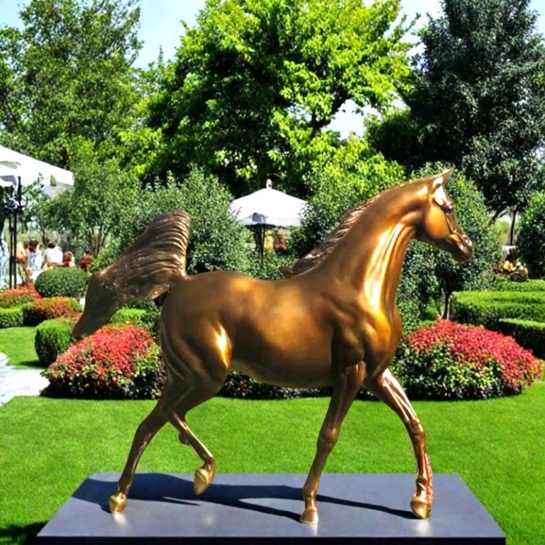 Arabian horse sculpture