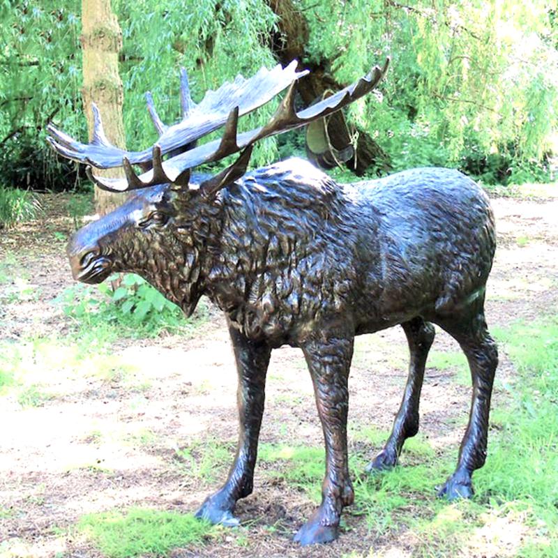  Life Size Bronze Deer Statues -  - 16