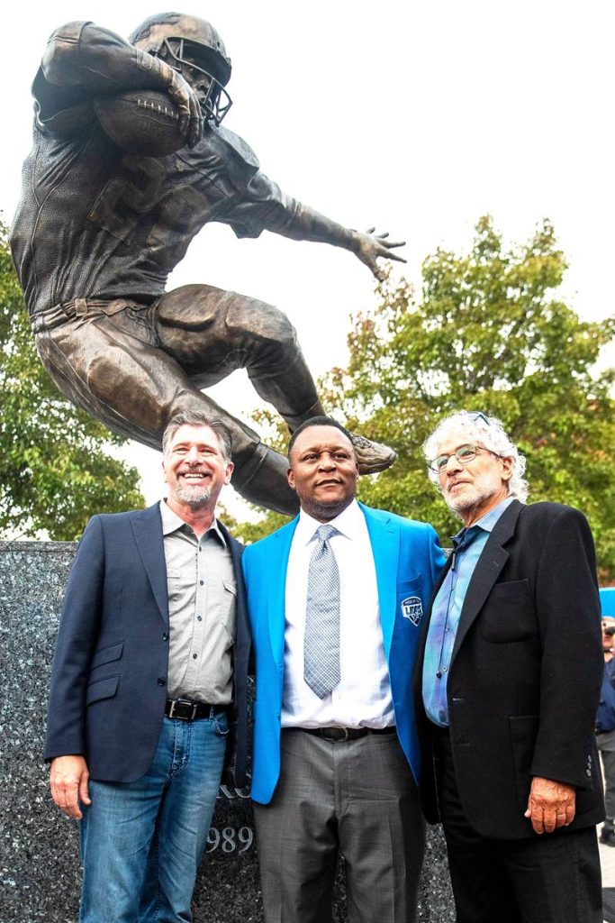 Bronze Football Player Barry Sanders Statue BOK1-590 - Bronze Football Statue - 6