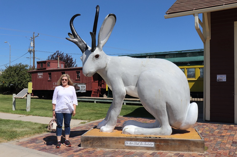 Large Wild Real Bronze Jackalope Statue Mythical Creature Art - Bronze Wildlife Sculpture - 1