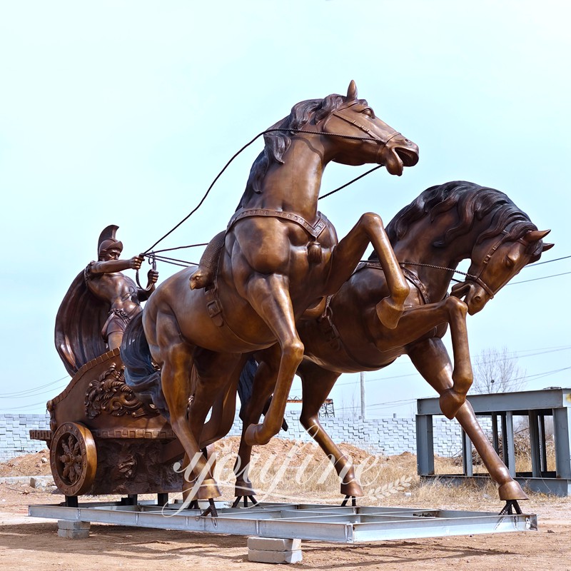 Horse Drawn Chariot Statue