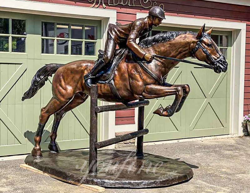 Jumping Horse Statue