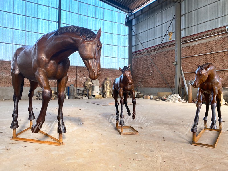 Mare and Foal Statue