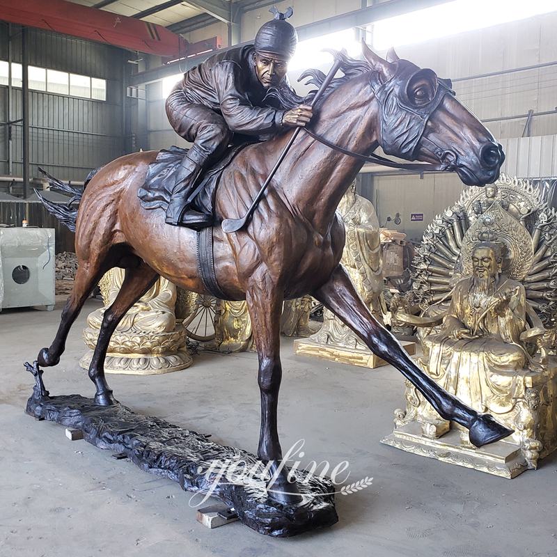 Racing Horse Statue