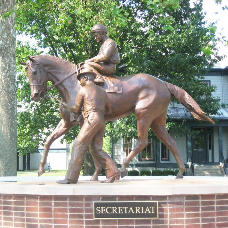 horse and jockey statue