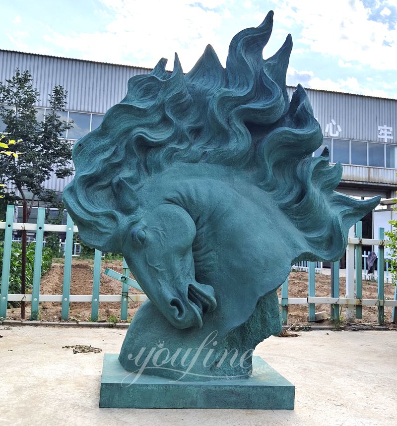 large Horse Head Statues