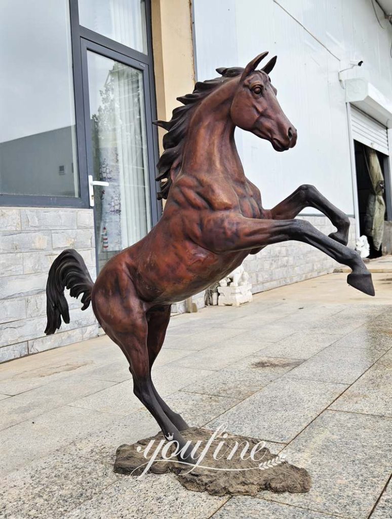 life size Rearing Horse Statue