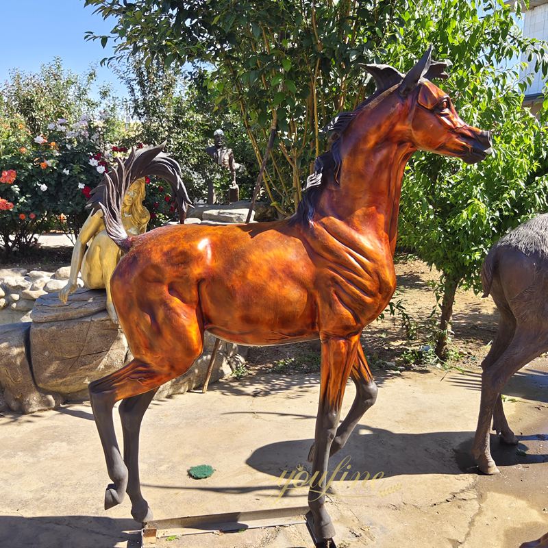 Bronze Arabian Horse Sculpture BOKK-248 - Bronze Horse Statues - 4