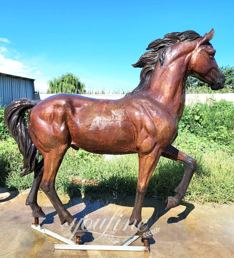 lifesize Standing Horse Statue