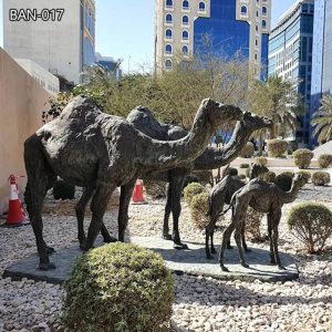 Life Size Standing Bronze Camel Animal Sculpture Artwork Decor