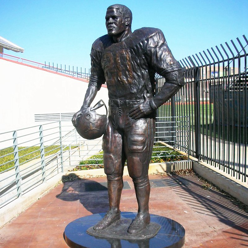 Bronze Earl Campbell Trophy Winner Memorial Statue - Bronze Sports Statues - 2