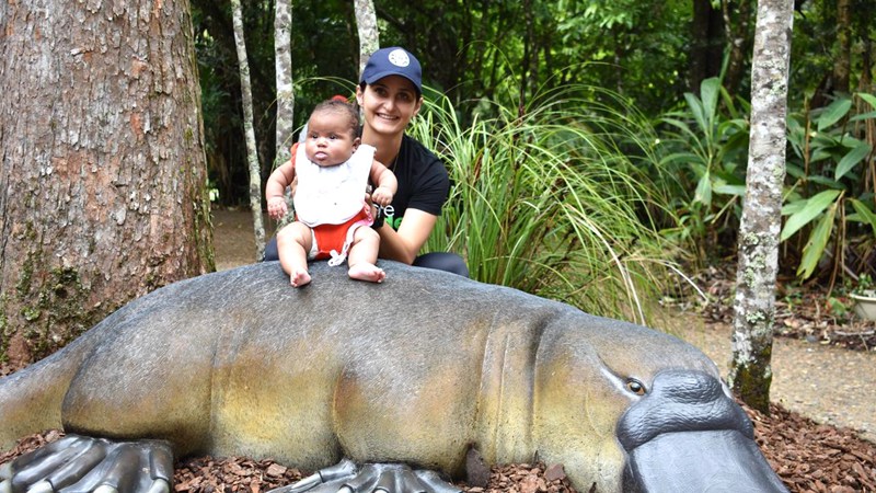 Bronze Large Platypus Statue Wild Animal Garden Ornament - Bronze Wildlife Sculpture - 2
