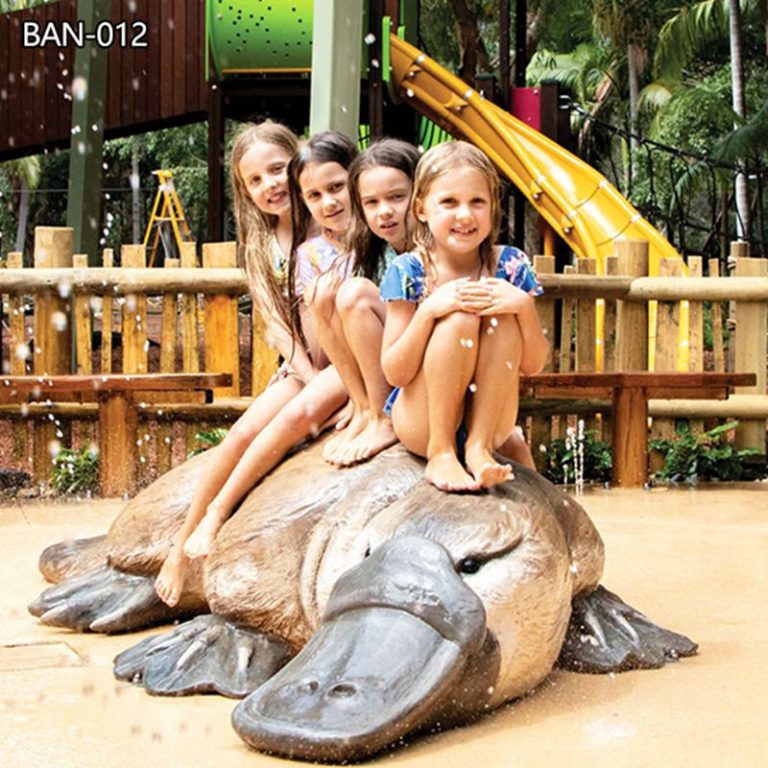 Platypus wildlife statue