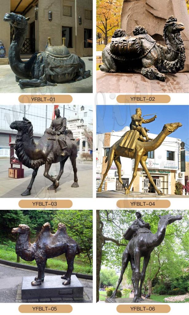 Life Size Standing Bronze Camel Animal Sculpture Artwork Decor - Other Animal sculptures - 9