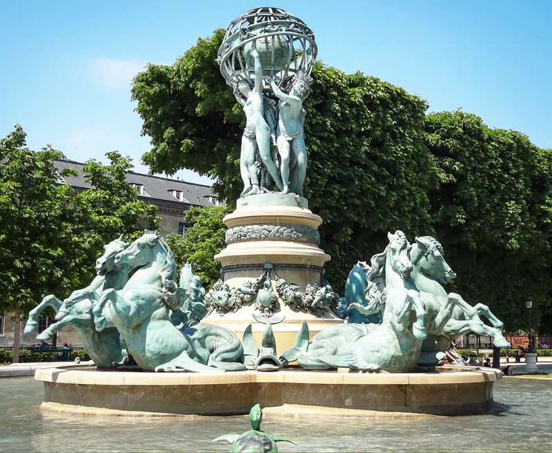 bronze Fontaine des Quatre Parties du Monde