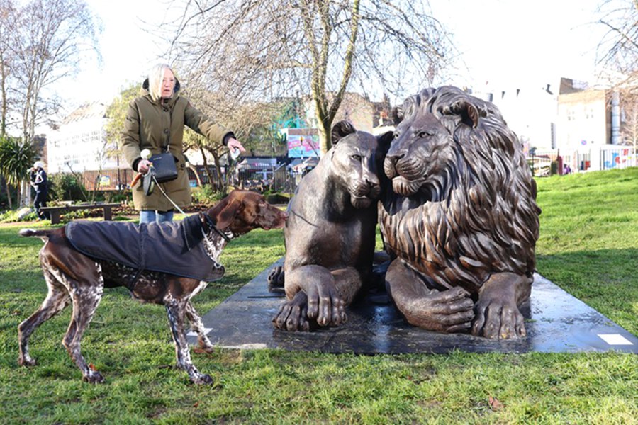 Bronze Outdoor Lion Statues for Sale -  - 10