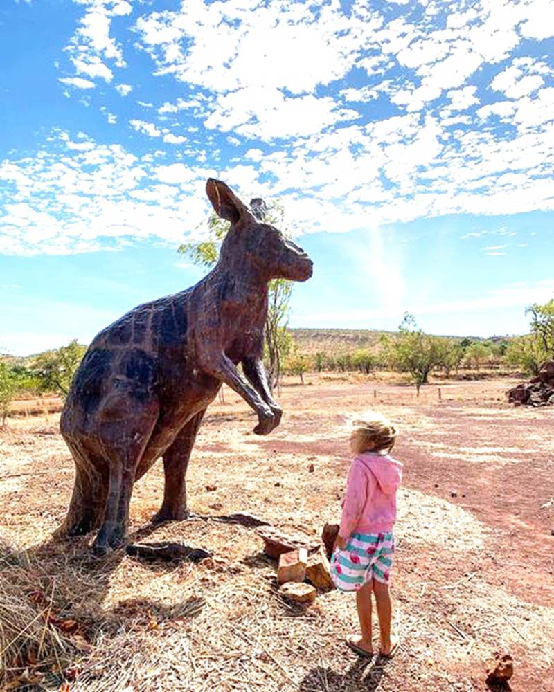 Australian Bronze Kangaroo Male Standing Animal Statue Garden Art - Bronze Wildlife Sculpture - 7
