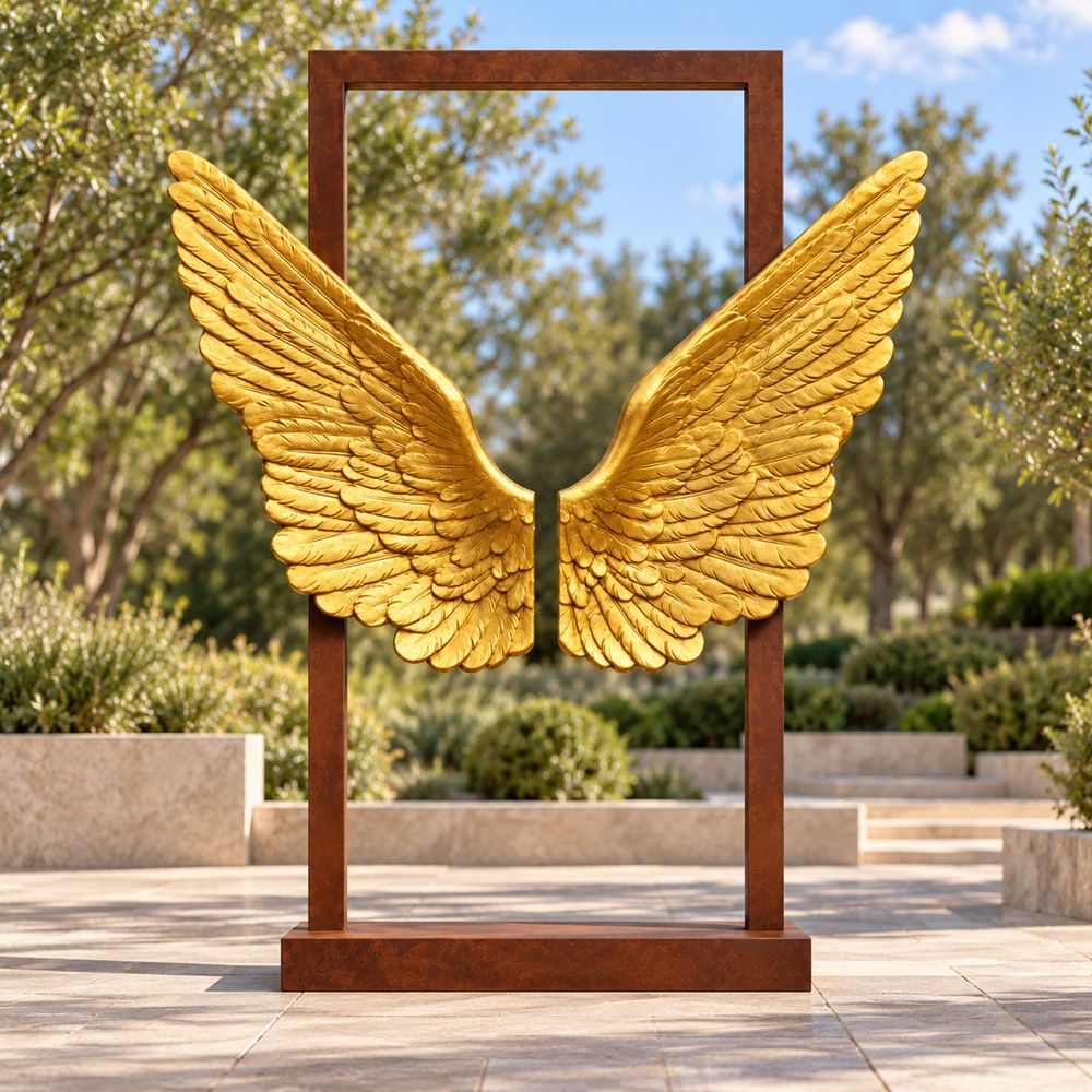 Wings of Mexico Bronze Wing Sculpture BOKK-885