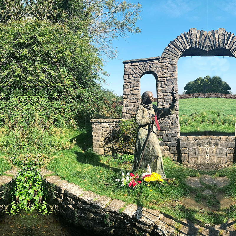 Bronze Saint Brigid Sculpture