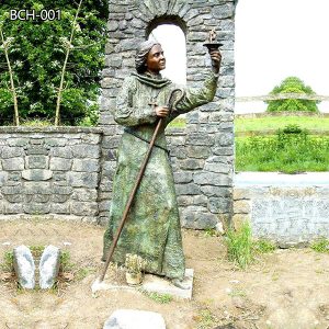 Ireland Bronze Lifesize Saint Brigid Statue Church Decoration BCH-001