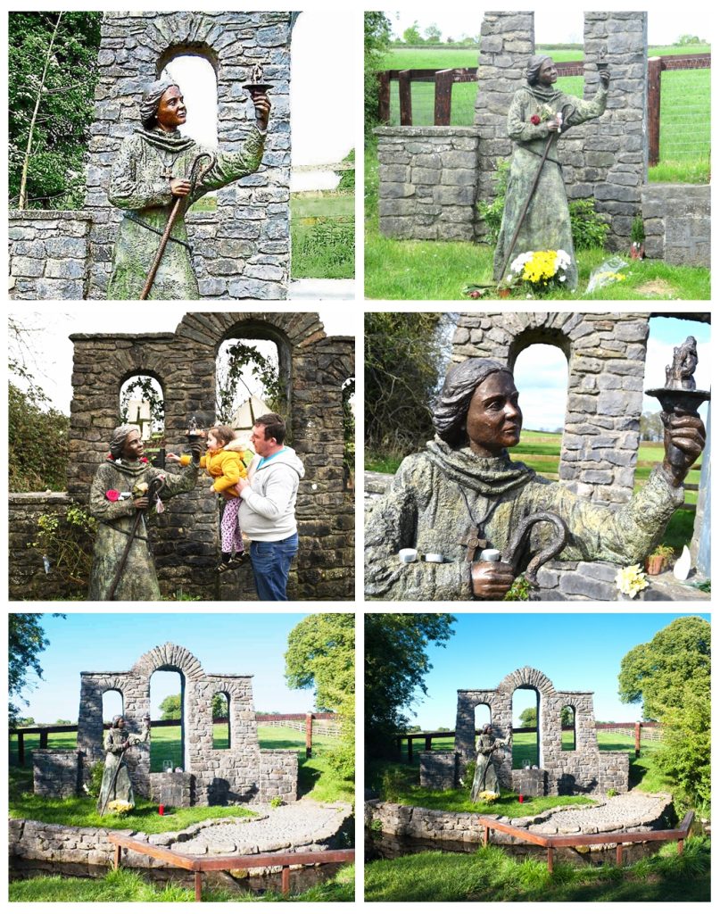 Ireland Bronze Lifesize Saint Brigid Statue Church Decoration BCH-001 - Bronze Saint Sculpture - 9