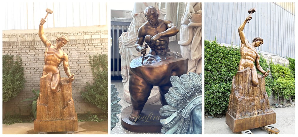 different sizes Self-Made Man Statue