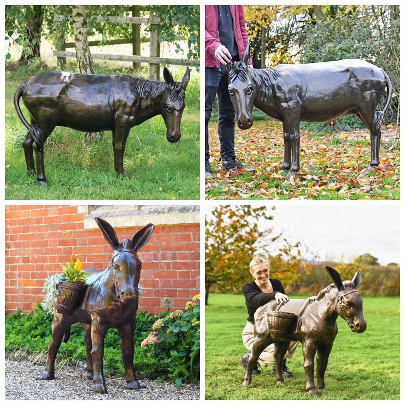 Outdoor Garden life Size Guernsey Donkey Statue Foundry Supplier - Other Animal sculptures - 12