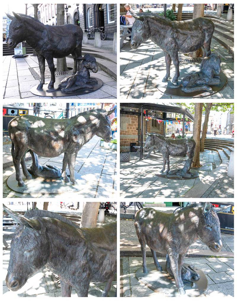 Outdoor Garden life Size Guernsey Donkey Statue Foundry Supplier - Other Animal sculptures - 5