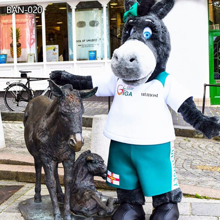 life size donkey statue